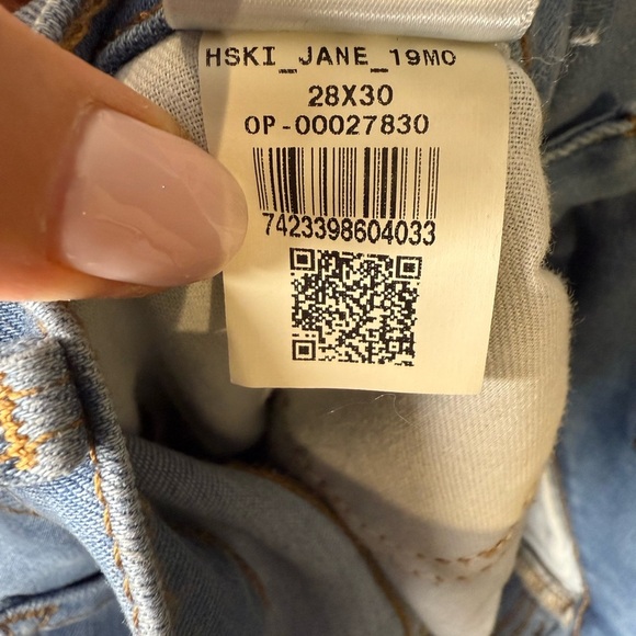 MOTT & BOW Light Blue skinny Jeans size 28 stretchy - Picture 7 of 12